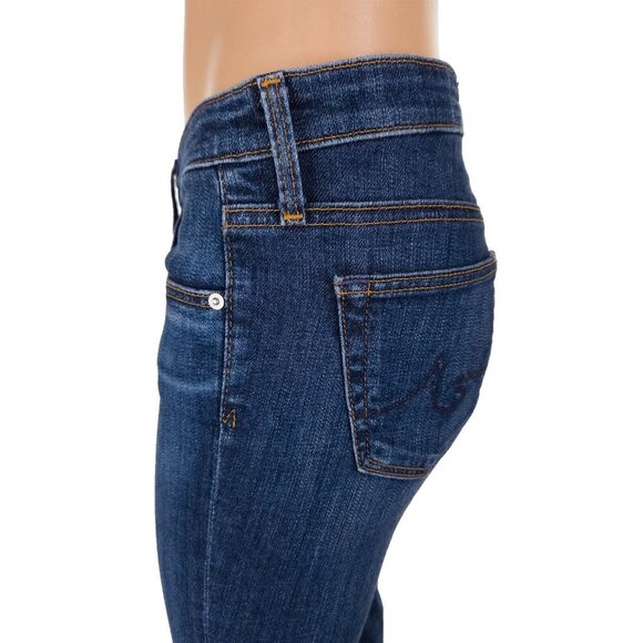 AG Adriano Goldschmied Low-Rise Denim Jeans Size 25 XS Rolled Cuffs - Picture 5 of 9